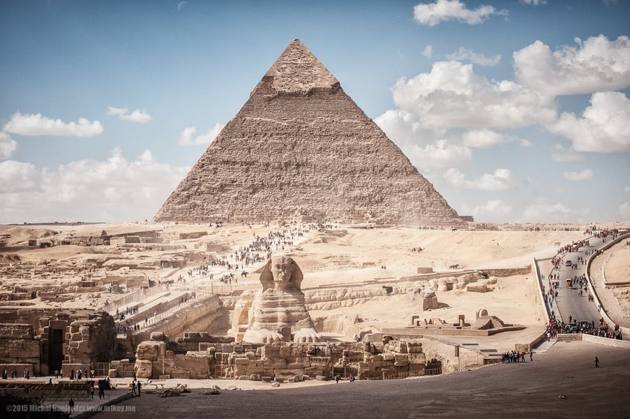 ancient egypt, giza pyramids, khufu, khafre, workers village