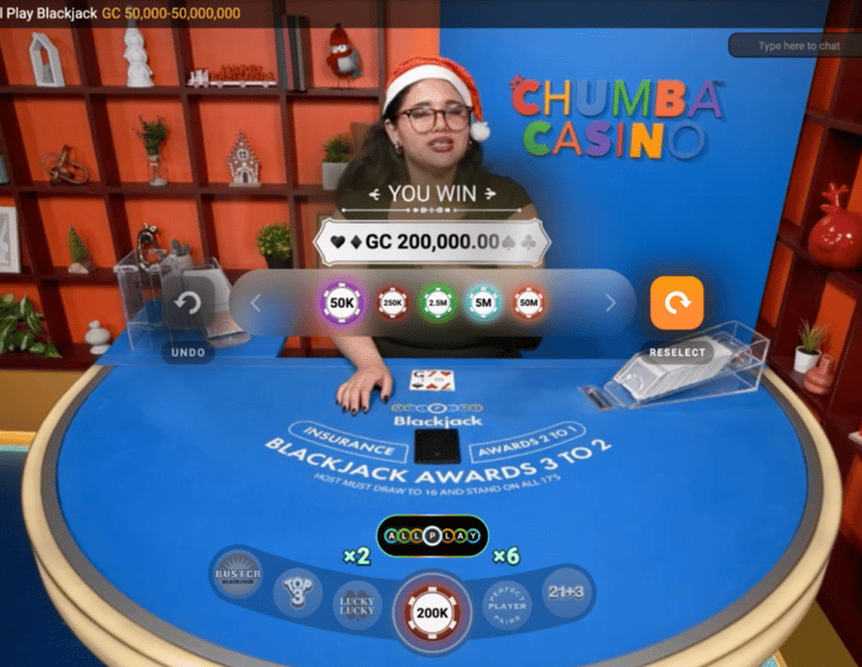 Chumba Casino table games, blackjack, roulette, bingo, keno