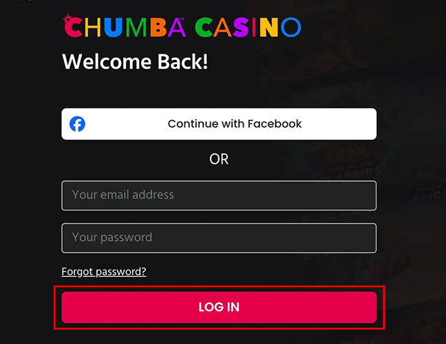 Chumba Casino Log In