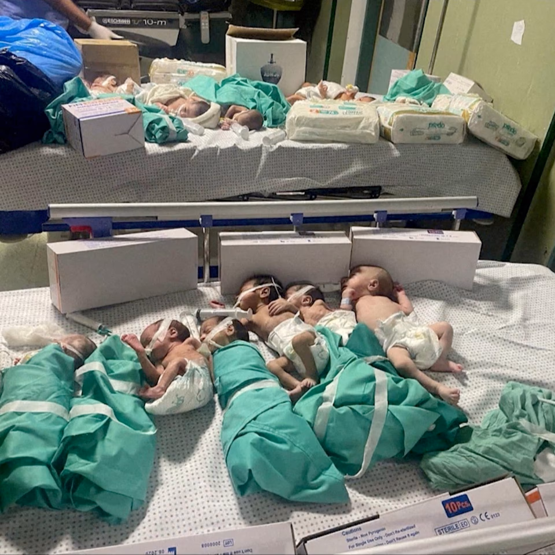 Pediatric nurses in Gaza adjust incubators amid power and oxygen shortages