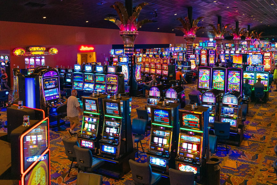 MGM Grand Detroit casino illuminated at night representing michigan casino experiences