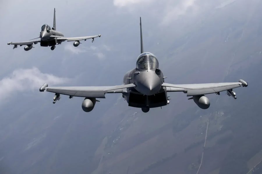 NATO fighter jet patrols the Baltic as airspace incidents rise