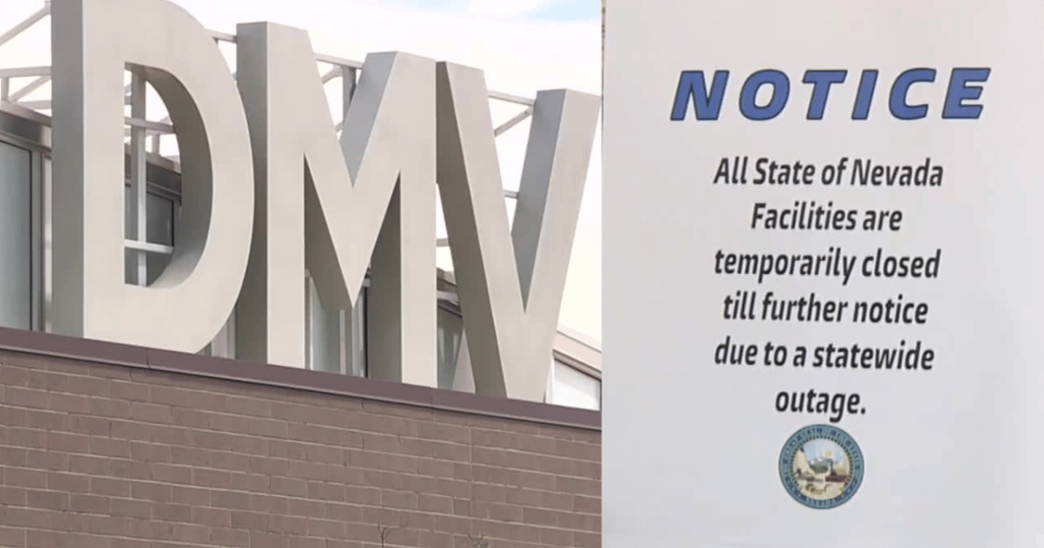 nevada dmv closures, citizen services outage, benefits portal down, records access disruption