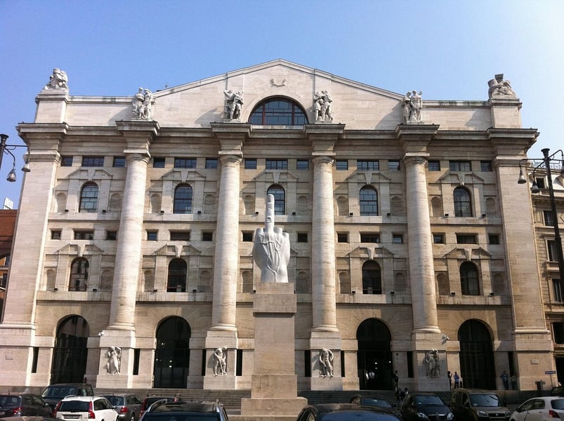 Palazzo Mezzanotte set as a cinema for Gucci’s film premiere during Milan Fashion Week