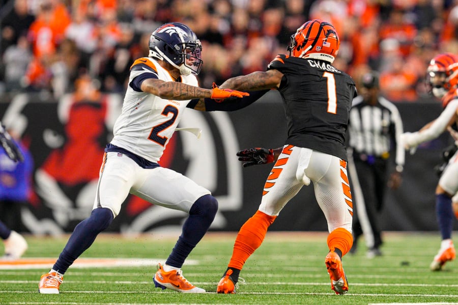 patrick surtain, jamarr chase, coverage, broncos, bengals