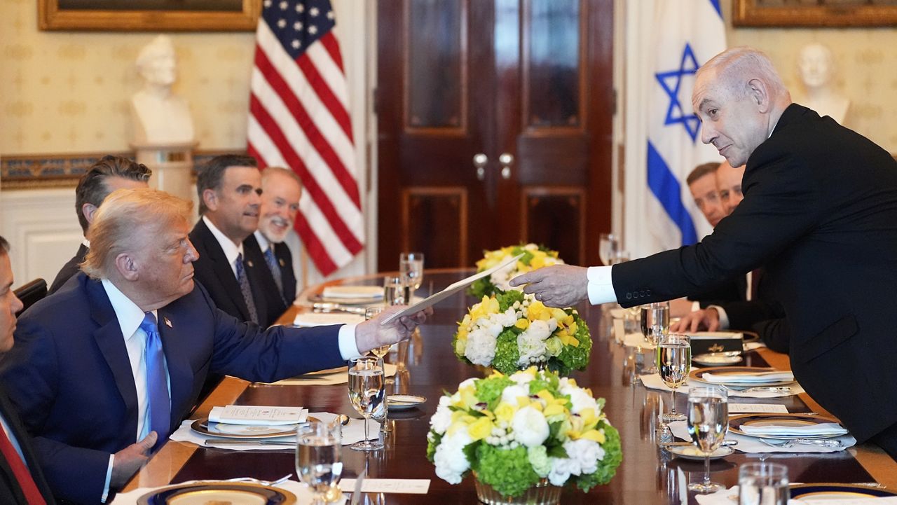 Donald Trump in the Oval Office says he will not allow Israeli annexation of the West Bank