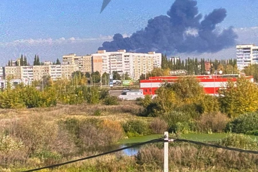Salavat Gazprom Plant Hit For Second Time In A Week Smoke rises above Gazprom’s Salavat complex in Bashkortostan after a second reported drone strike