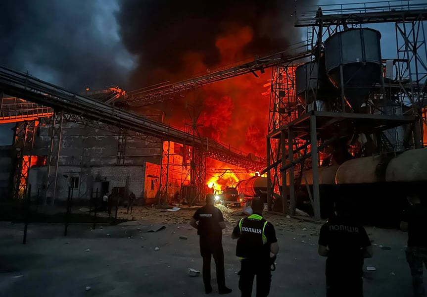 Fire at oil pumping station in Russia’s Samara region following drone strike