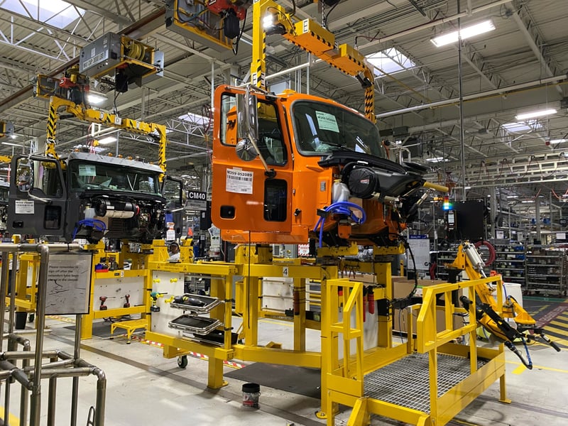 US Class-8 truck assembly line as domestic manufacturing weighs tariff impacts