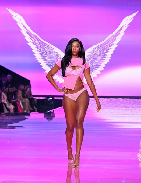 Angel Reese becomes the first professional athlete to walk the Victoria’s Secret runway