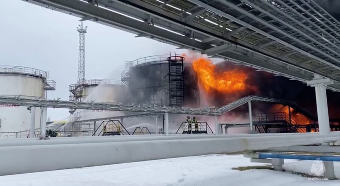 Volgograd region energy-site fires after drone wave Fires at energy sites in Russia’s Volgograd region after reported drone strikes