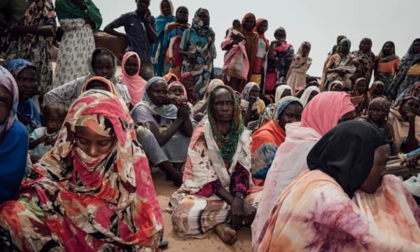 Sudanese refugees fleeing El-Fasher massacre arrive at overcrowded Tine refugee camp in Chad after RSF atrocities