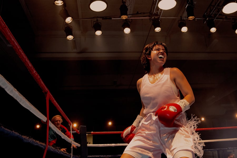 Boxing champion Christy Martin in the ring during her 1990s career