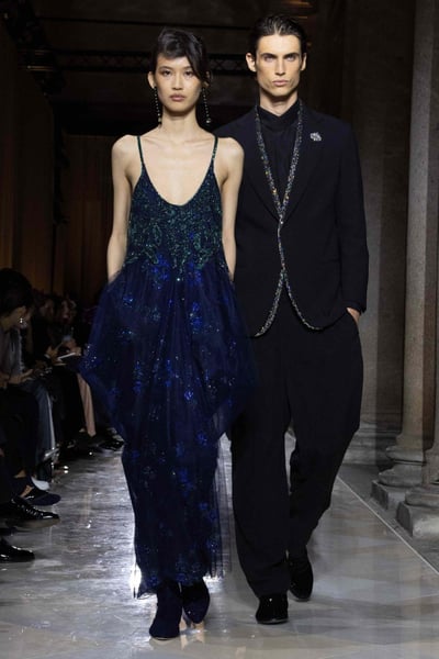 Milan Fashion Week Armani first show after designer death