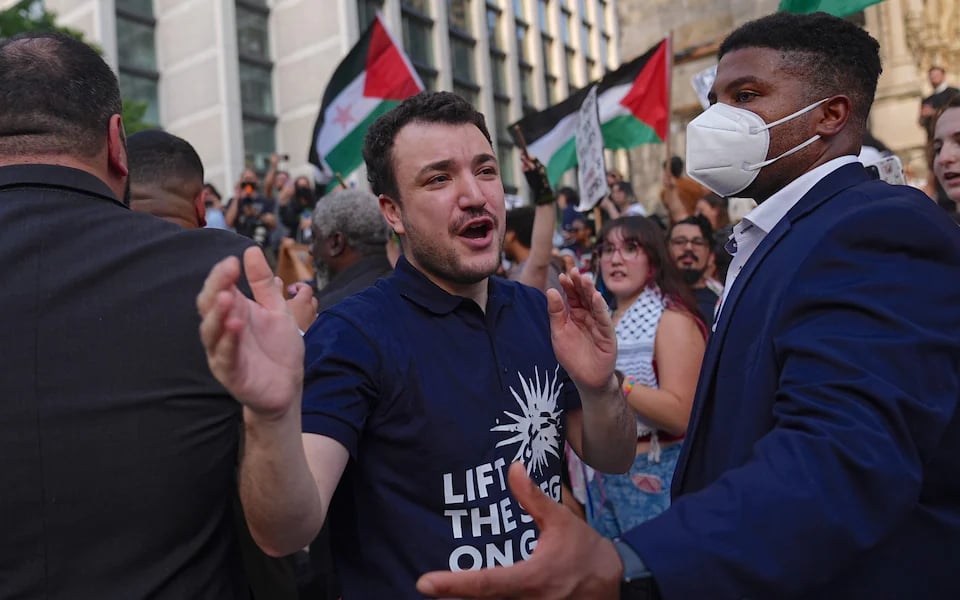 Palestinian scholars studying at UK university campus, 2025