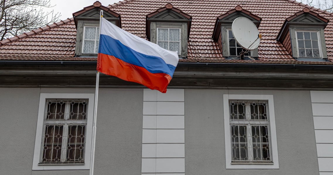 Russian General Consulate building in Gdansk after closure announcement