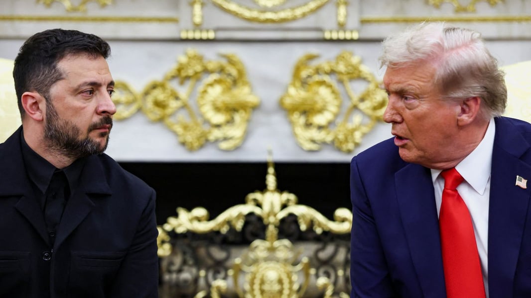 Donald Trump and Volodymyr Zelenskyy discuss peace plan in 2025