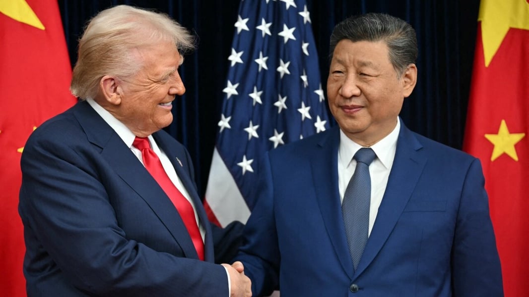 President Donald Trump and President Xi Jinping discuss U.S.-China trade and diplomacy in November 2025