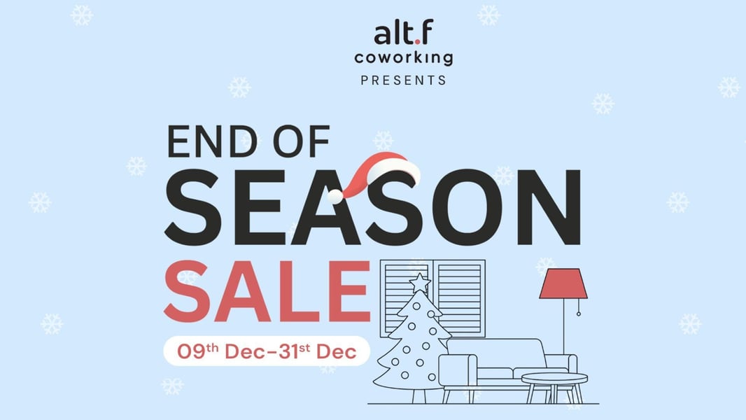 alt.f coworking Announces The Biggest End Of Season Sale 2025 Across Gurgaon, Noida And Virtual Office Space Plans