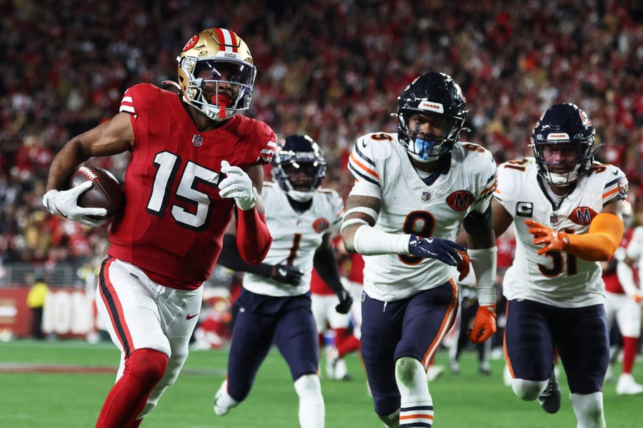 Brock Purdy celebrates game-winning TD as 49ers beat Bears 42-38