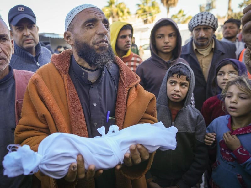 Gaza medical teams treat children for hypothermia and cold-related illnesses during winter crisis