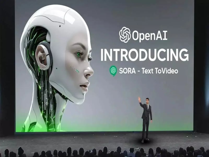 OpenAI Sora AI video generation platform interface showing text-to-video creation capabilities with Disney character integration