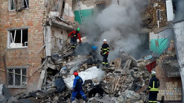 Missile strikes over Kyiv December 28 2025 Day 1403 Russia Ukraine war