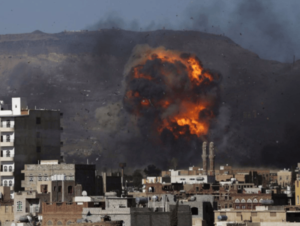 Saudi airstrikes destroy UAE weapons shipment at Al Mukalla port Yemen Hadhramaut oil crisis
