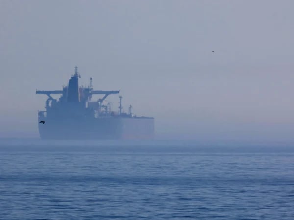 Ukrainian maritime drone striking Russian shadow fleet oil tanker in Black Sea during Russia-Ukraine war day 1386