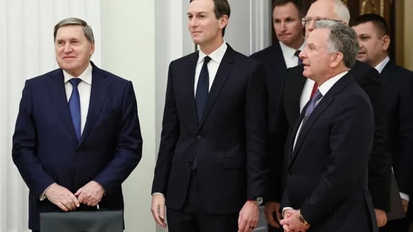 Steve Witkoff and Kirill Dmitriev at Miami Ukraine peace negotiations Dec 2025