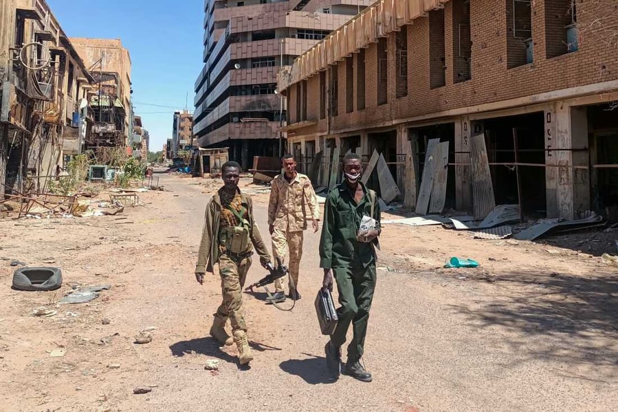 RSF Troops in El-Fasher RSF troops patrolling captured El-Fasher