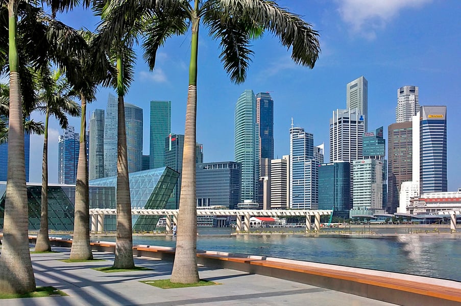 Singapore skyline showing the city’s high cost of living shaped by land scarcity and regulation in 2026
