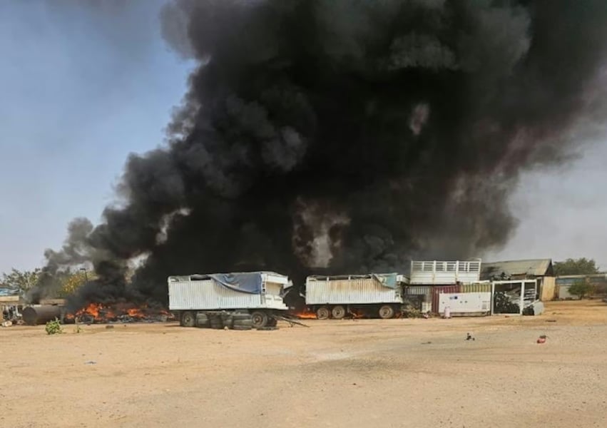 UN aid convoy in El-Fasher during Sudan civil war