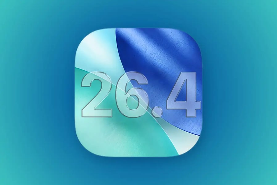 iOS 26.4 beta 2 showing encrypted RCS messaging and updated iPhone interface