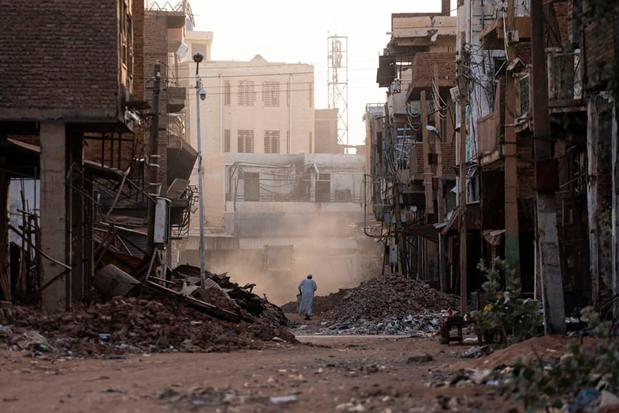 Destroyed homes in El Fasher as Sudan civil war escalates amid Western inaction