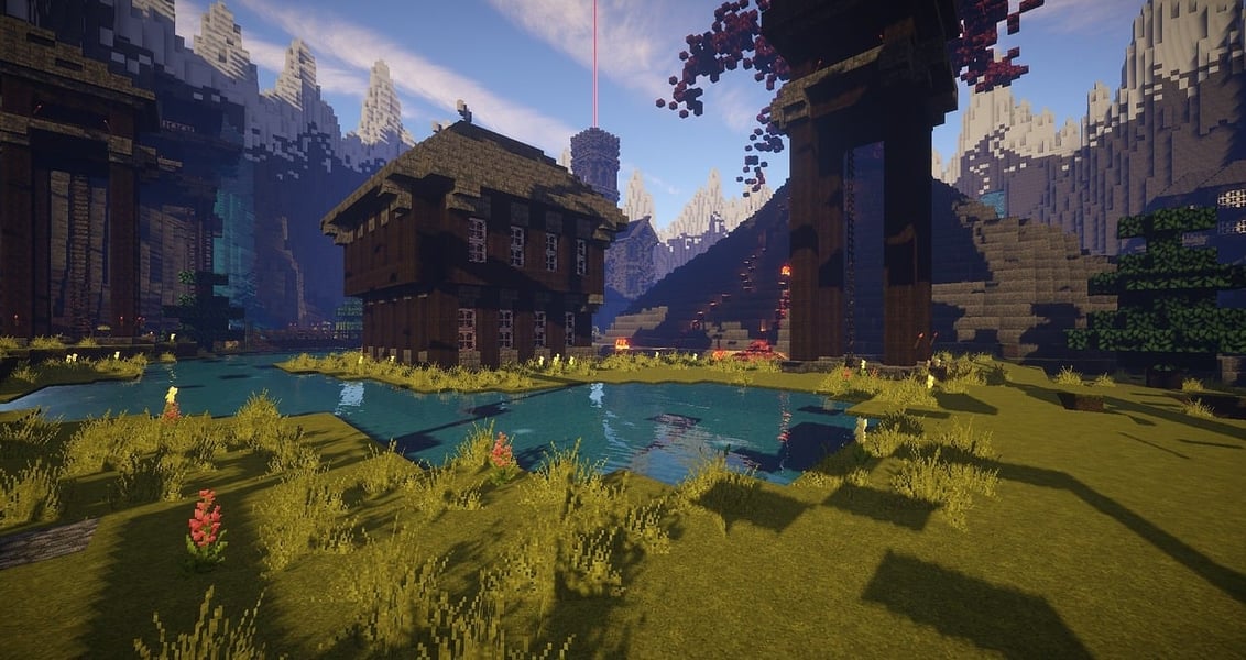 Build house in Minecraft game