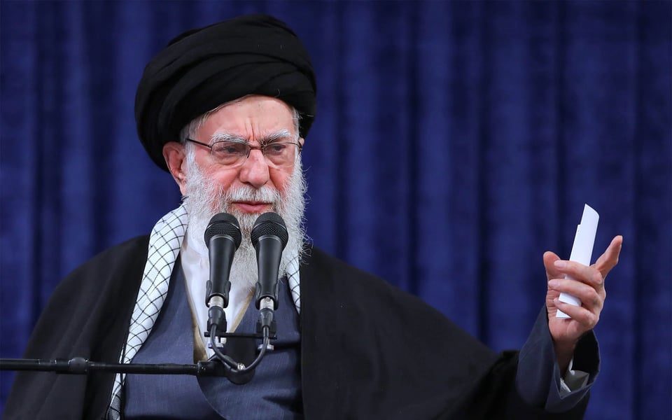 Portrait of Ayatollah Ali Khamenei, Iran’s Supreme Leader killed in 2026 airstrikes