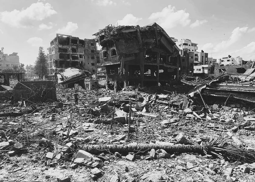 Gaza humanitarian crisis destruction amid genocide allegations