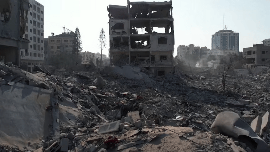 Brutal Destruction Across Gaza Destroyed neighborhoods in Gaza after months of Israeli bombardment