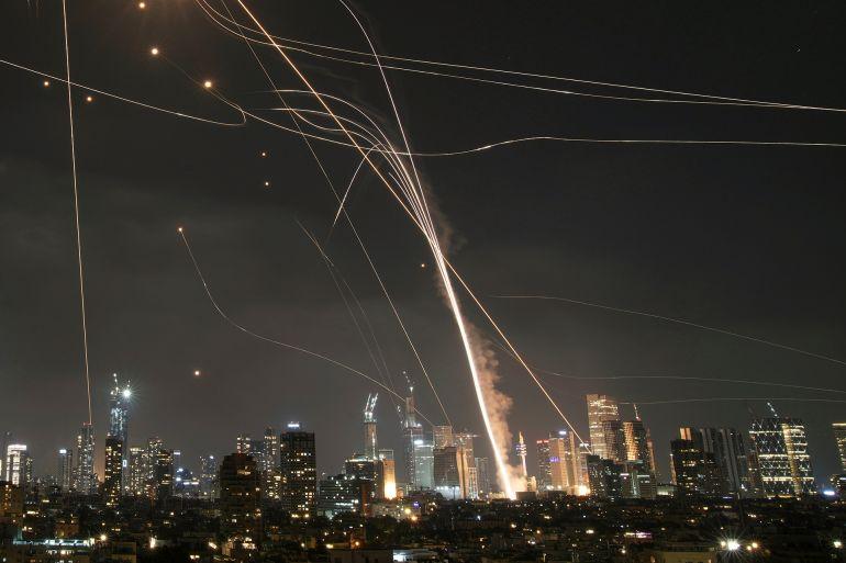 Iranian missiles launched toward Israel during retaliation in escalating war