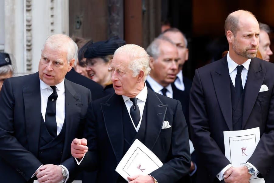 British royal family members gather at Westminster Abbey after Andrew arrest