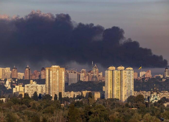 Smoke rises over Bryansk after missile strike during Russia Ukraine war