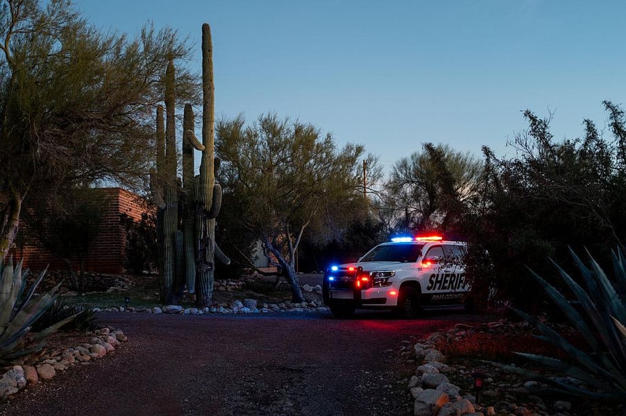 Police outside Nancy Guthrie home in Arizona after suspected kidnapping