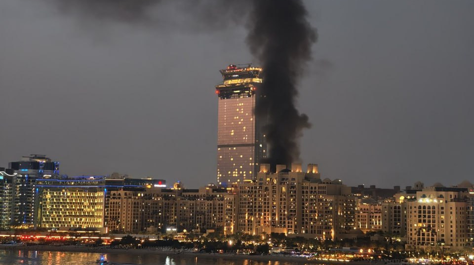 UAE Air Defense Intercepts Missiles Over Dubai UAE air defense system intercepts Iranian missiles over Dubai skyline