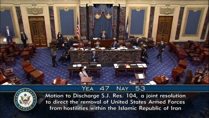 US Senate votes on Iran war powers resolution allowing continued military strikes