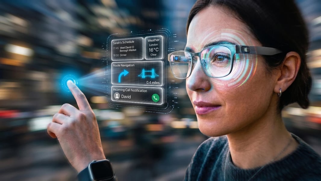 Apple smart glasses with AI gesture control and dual camera system