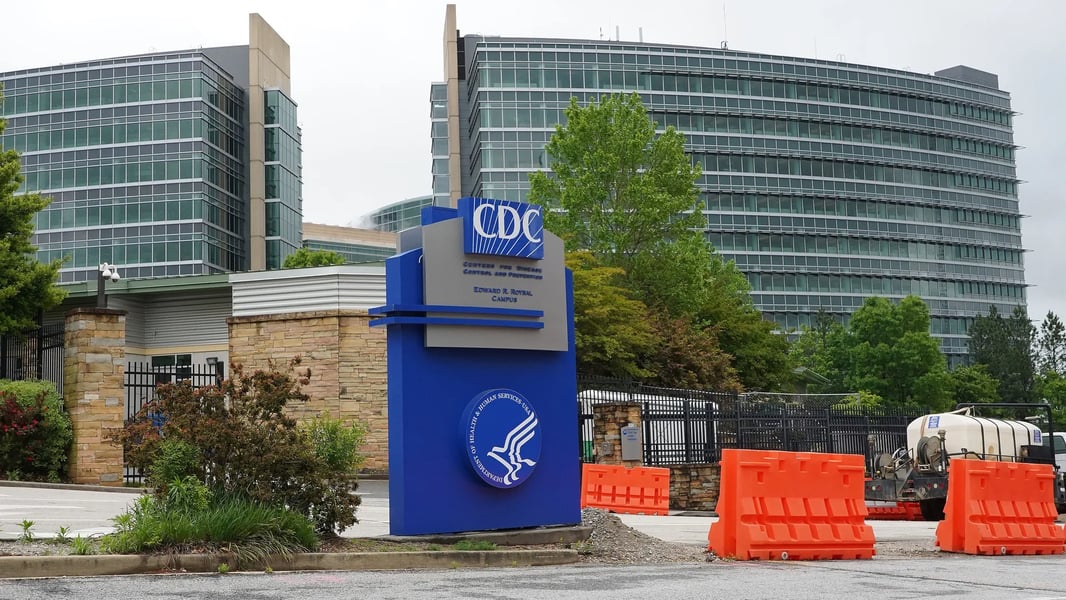 CDC headquarters amid controversy over delayed Covid vaccine effectiveness report