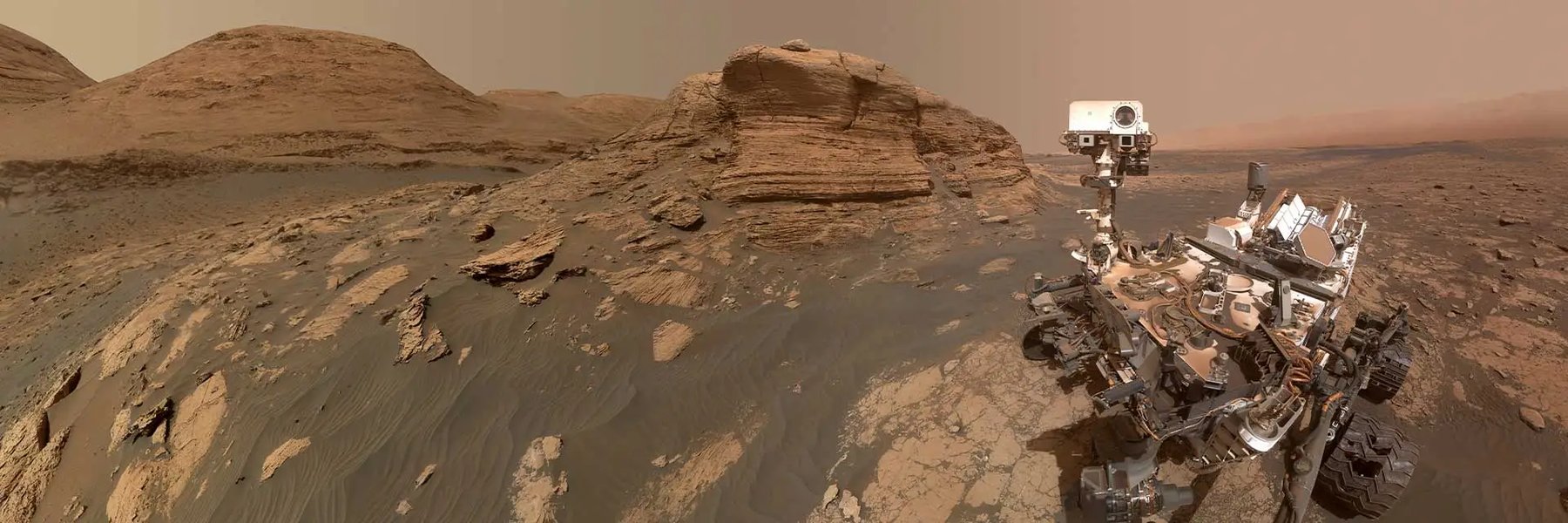 NASA Curiosity rover studying ancient rock in Gale Crater on Mars