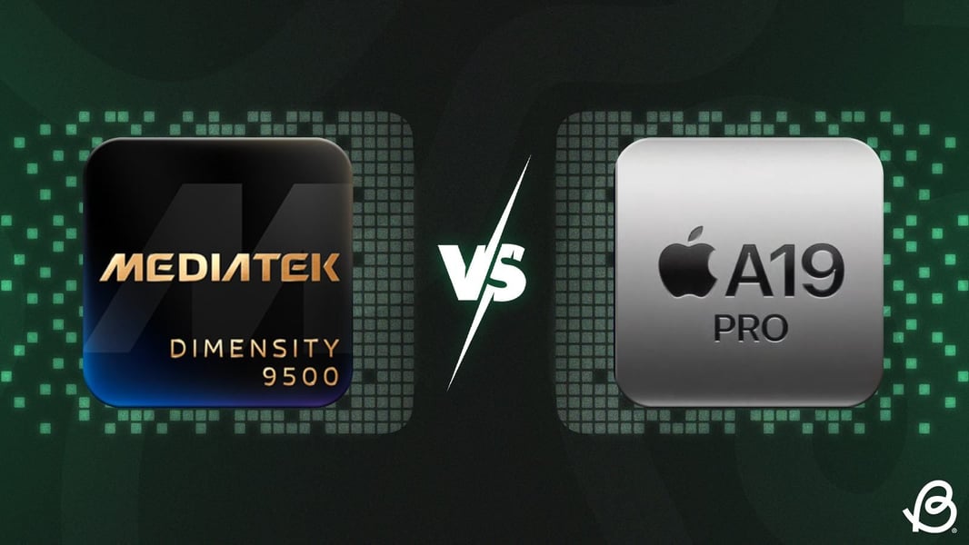 MediaTek Dimensity 9600 Pro benchmark comparison showing performance against Apple A19 Pro and Snapdragon 8 Elite Gen 5