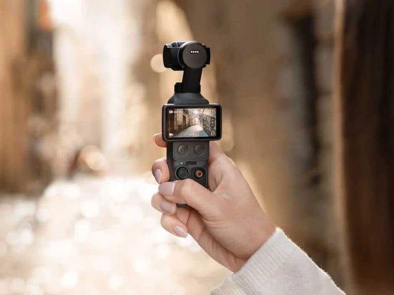 DJI Osmo Pocket 4 compact vlogging camera with rotating screen